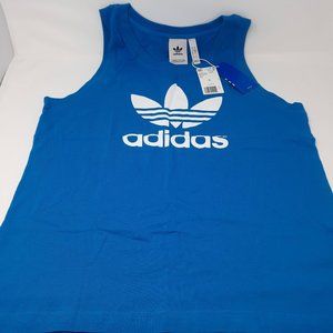 adidas Trefoil Tank Top Shock Cyan ed4908